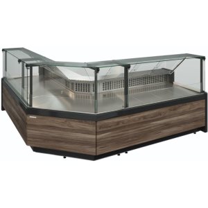Витрина холодильная Carboma GC111 VV 3,75-1 (1008 Темный дуб) (динамика, газлифт, без боковин) - Изображение 4