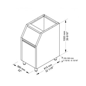 Бункер для льда Brema Bin 110 (для G280-G510) - Изображение 2