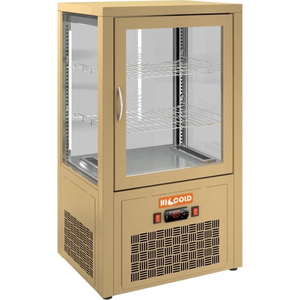 Витрина холодильная настольная  HICOLD VRC 70 Beige
