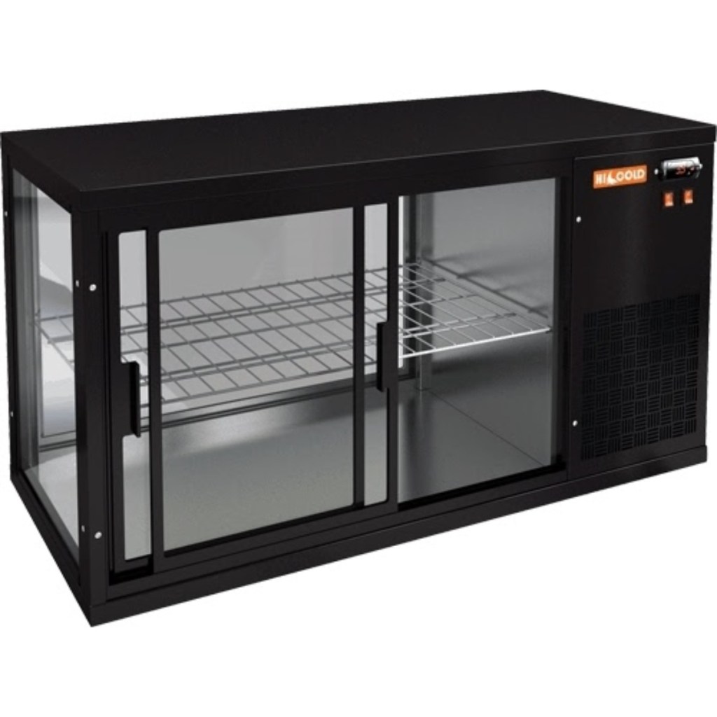Витрина холодильная настольная HICOLD VRL 1100 R Black