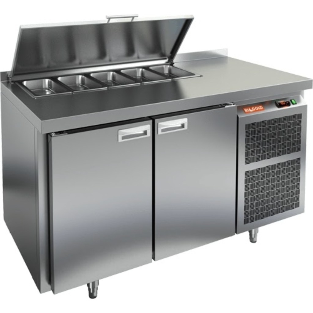 Стол холодильный для салатов HiCold SL1-11GN (1/3) с крышкой