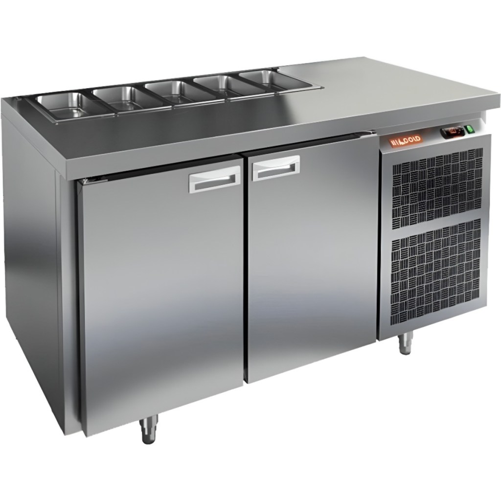 Стол холодильный для салатов HiCold SL1-11SN (1/3) О без крышки
