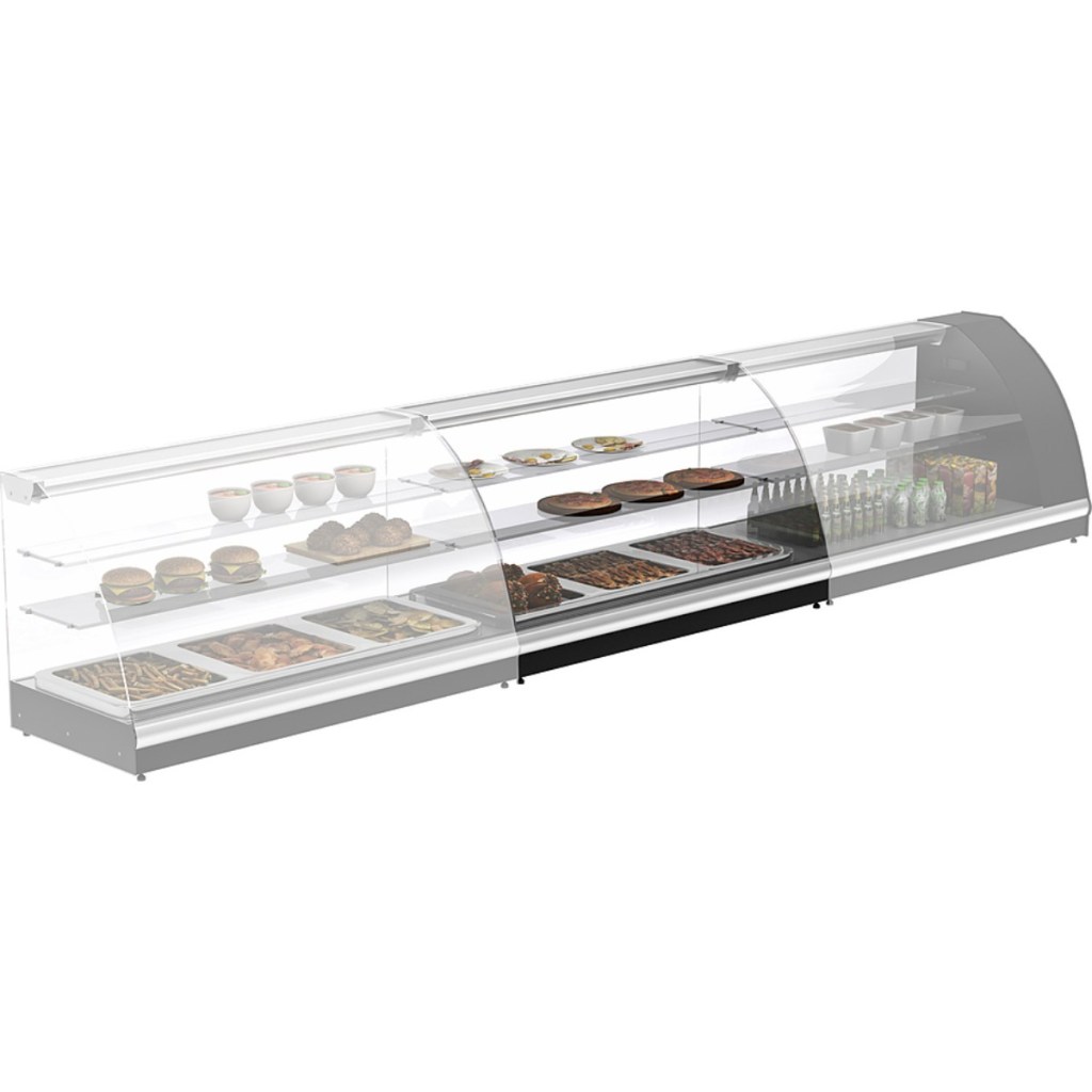 Витрина нейтральная (неохлаждаемая) настольная Carboma A57 N 1,2-1 (1,2 Арго XL) (0430 нерж)