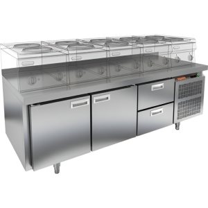 Стол охлаждаемый HiCold GN 112/TN LT под тепловое оборудование