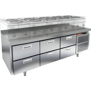 Стол охлаждаемый HiCold GN 222/TN LT под тепловое оборудование