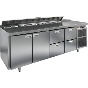 Стол холодильный для салатов HiCold SL1-1122GN (1/3) с крышкой