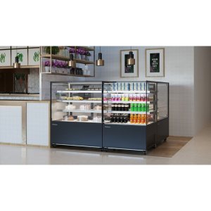 Витрина нейтральная Carboma KC78-130 N 1,5-1 (9005) - Изображение 3