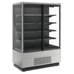 Горка холодильная Carboma FC20-07 VV 1,3-1 STANDARD фронт X1 (версия 2.0) (9006-9005)