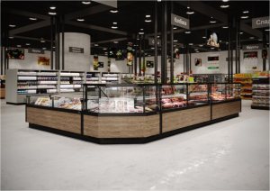 Морозильная витрина Carboma GC110 SL 2,0-1 без боковин (версия 2.0) (цвет по схеме стандарт) - Изображение 2