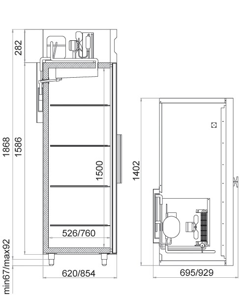 Шкаф холодильный Polair СМ 110-S  - Изображение 2