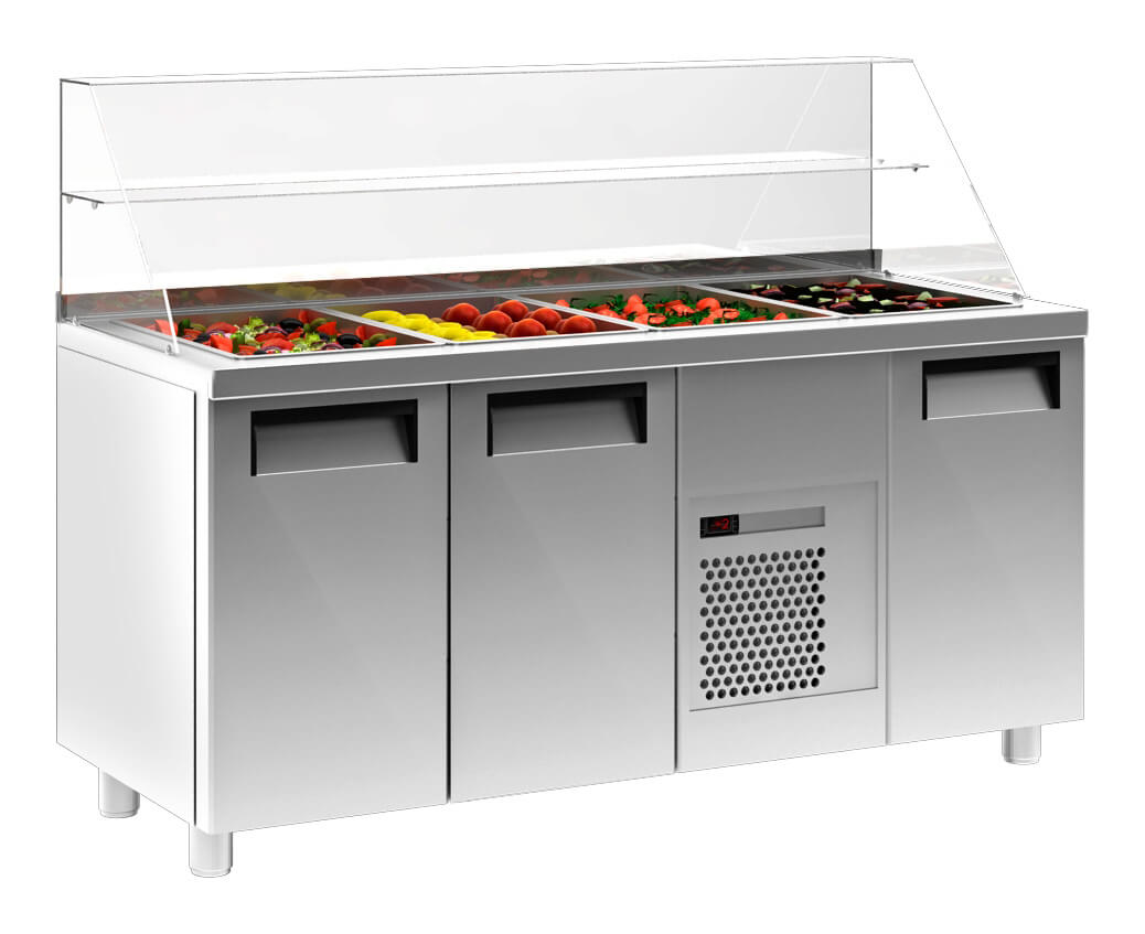 Холодильный стол для приготовления салатов Сarboma T70 M3sal-1 0430 (SL 3GN) - Изображение 2