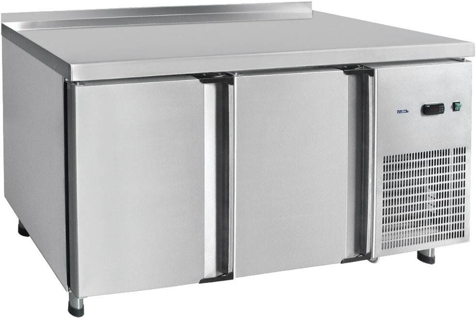 Стол холодильный Abat СХС-60-01-СО (охлаждаемая столешница) с бортом (ящики 1/2, дверь)