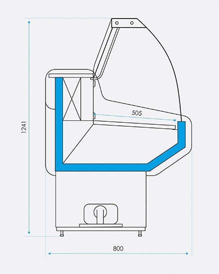 Витрина холодильная CRYSPI Octava U New SN 1000  - Изображение 2