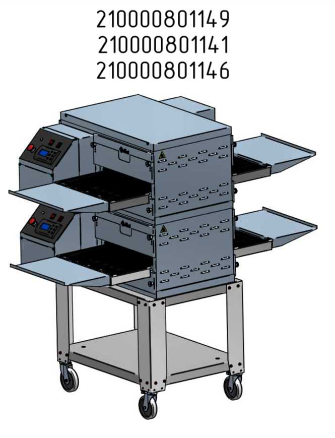 Печь электрическая для пиццы конвейерная Абат ПЭК-400 без крыши, без основания - Изображение 2